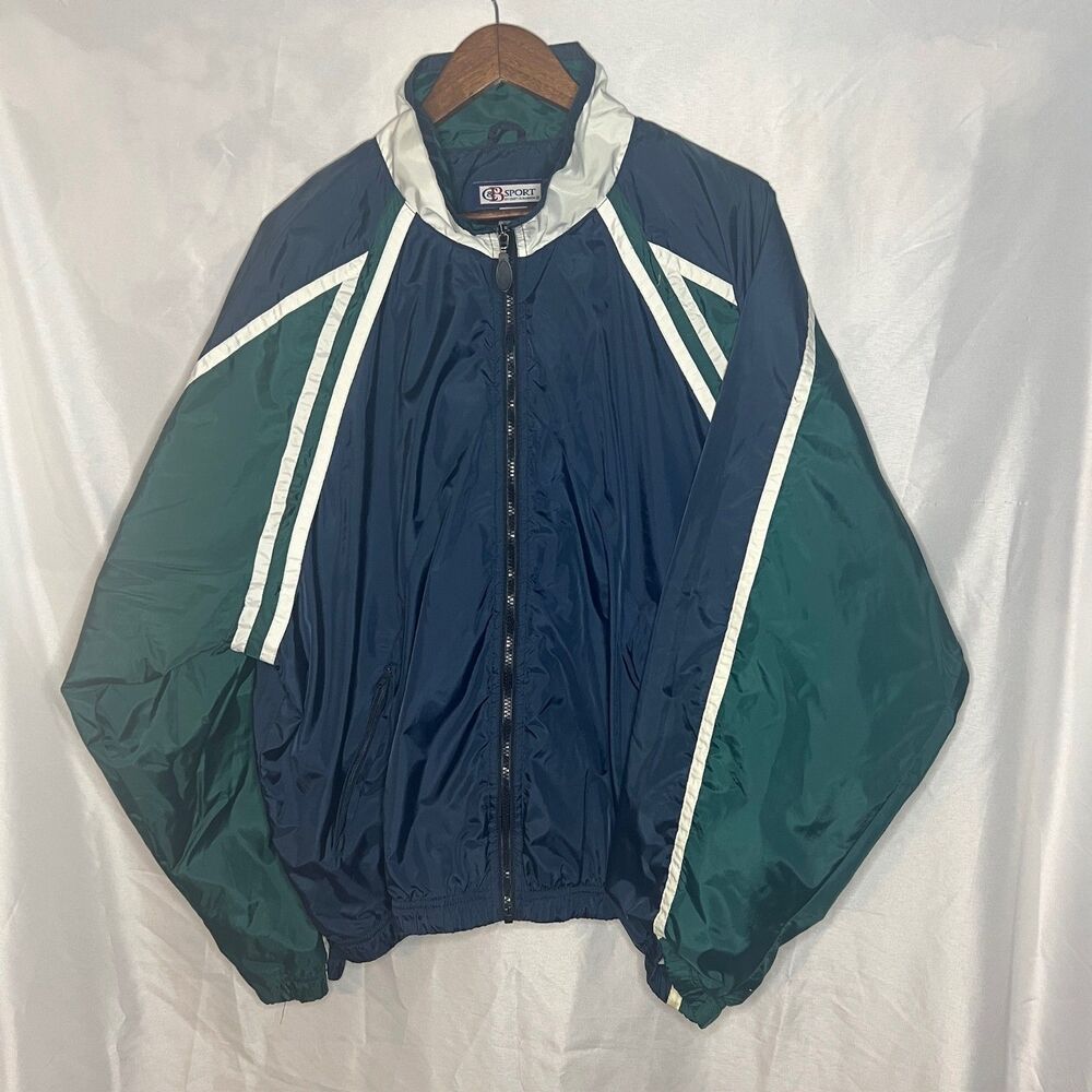 C & B Sport by Croft & Barrow Vintage‎ Windbreaker Mens XL